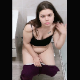 A pretty, plump girl takes a shit while sitting on a toilet. Audible pooping. She wipes her ass, shows us her dirty TP and product in the toilet bowl. Presented in 720P vertical HD format. About 6 minutes.